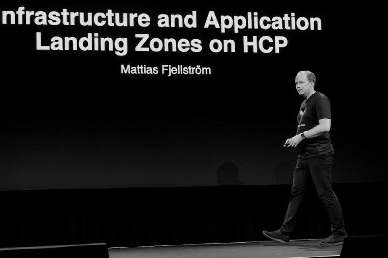 On stage at HashiConf